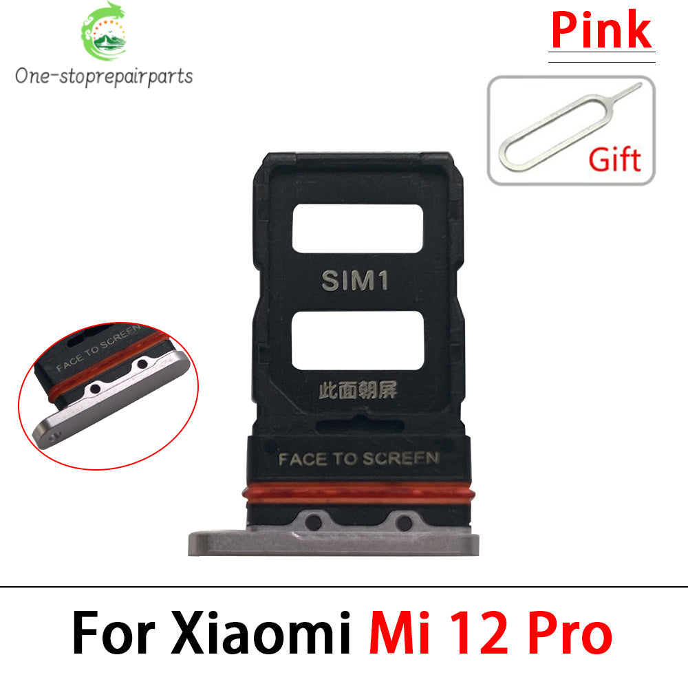 New For Xiaomi Mi 12 12T Pro 12 Lite 12s SIM Card Slot SD Card Tray Holder Adapter Replacement Parts  Xiaomi  Xiao mi phone repair parts