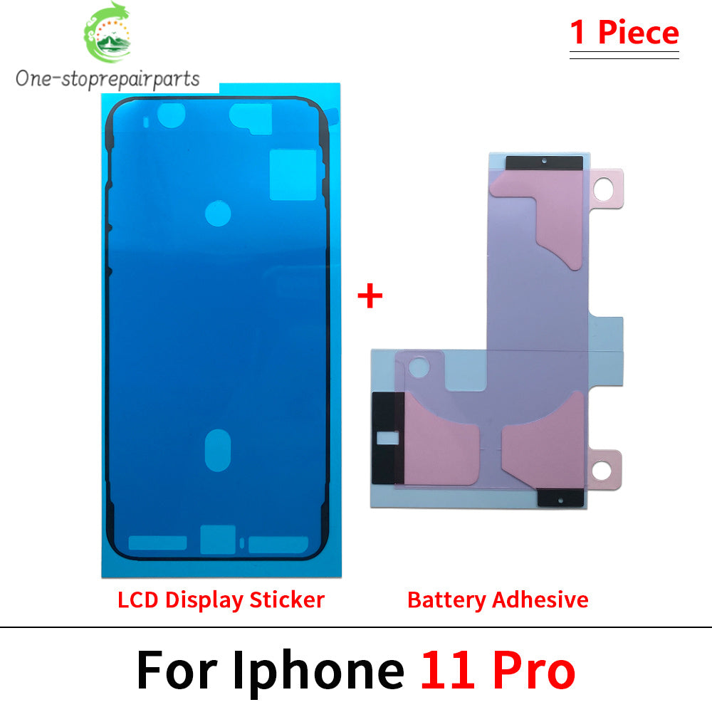 10Pcs, Waterproof Adhesive Sticker Screen Frame Bezel Seal Tape Battery Sticke For iPhone 11 12 13 14 15 16 Pro Max Plus X Xs iPhone phone repair parts