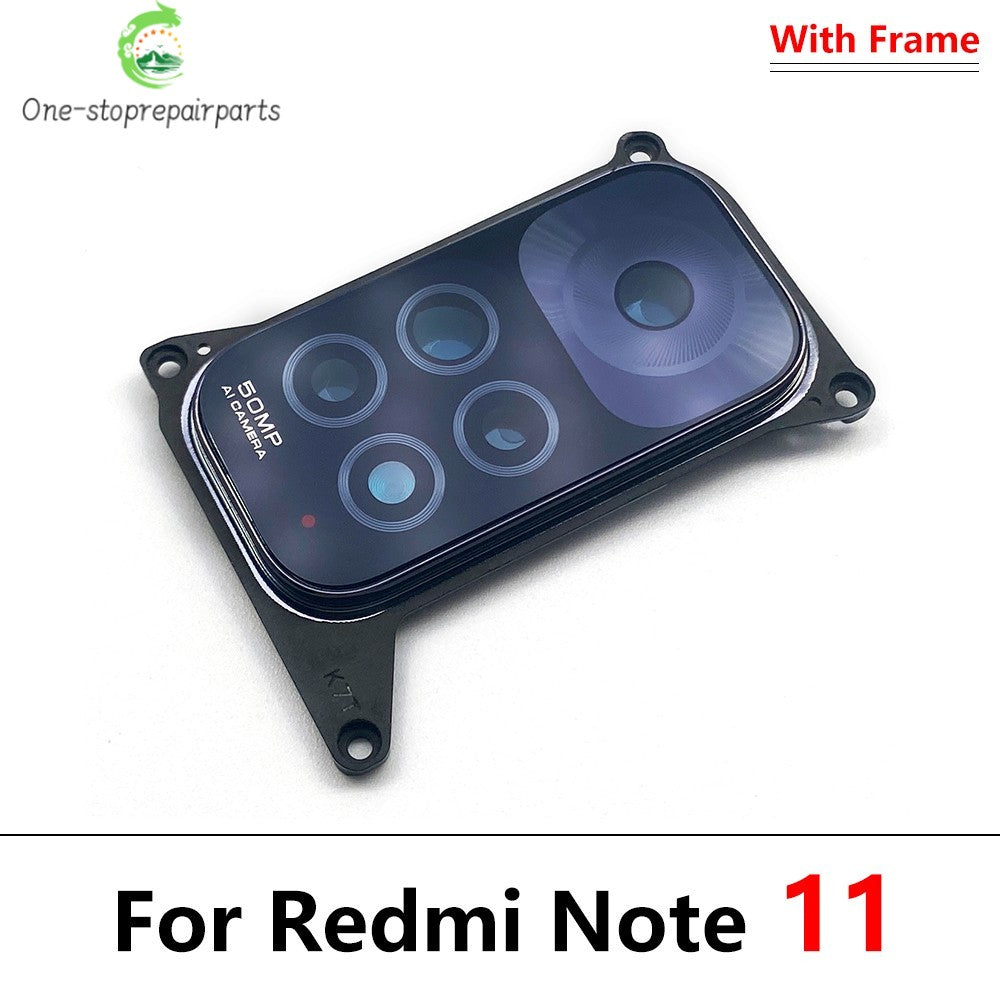 New For Xiaomi Redmi Note 11 Pro Plus 4G 5G / Note 11s 4G Rear Camera Glass Lens Back Camera Glass With Frame Holder Cover  Xiaomi  Xiao mi phone repair parts