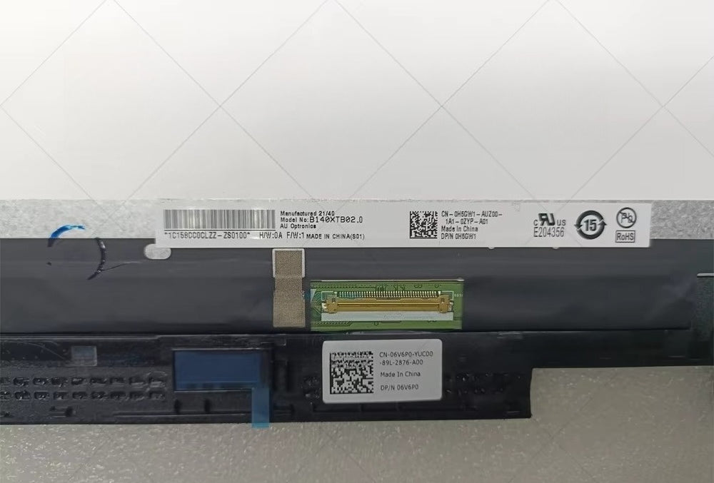 14" For Dell Inspiron 14 5481 5482 5485 5491 LCD Screen 2-in-1 P93G P93G001 WXGA Touchscreen LED H5GW1 0H5GW1 Display Assembly Dell laptop repair parts