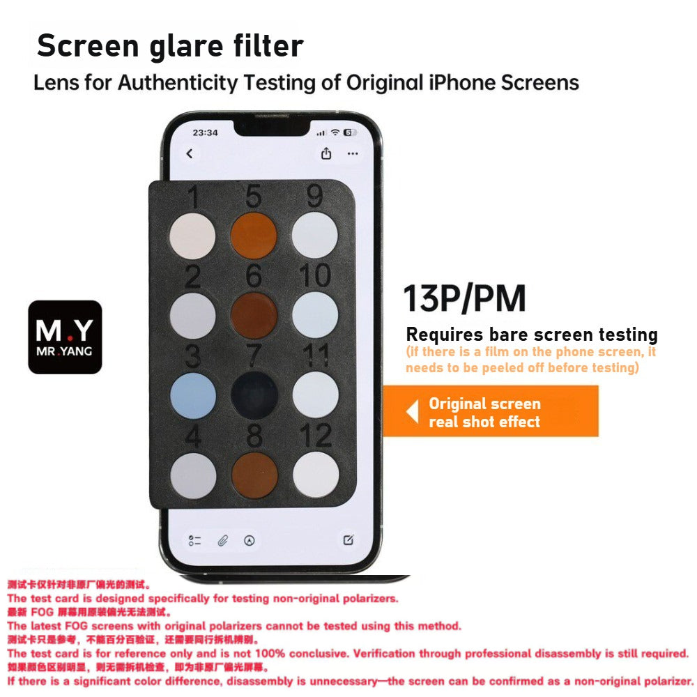 Mobile phone FOG screen detector Assemble screen Lens for Authenticity Testing of Original iPhone Screens Professional equipment phone repair tools