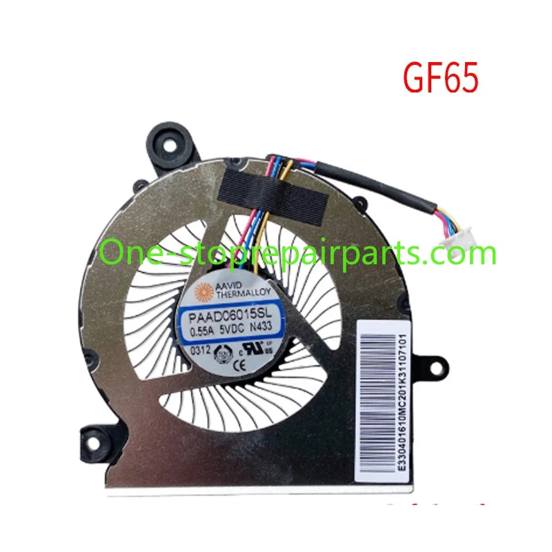 Laptop CPU Cooling Fans for MSI GF63/65/66/76 GL66 WF65 MS-16R1/R2/R5 16W1 N413 N433 N477 N460 PABD08008SH N413 E322500300A New MSI laptop repair parts