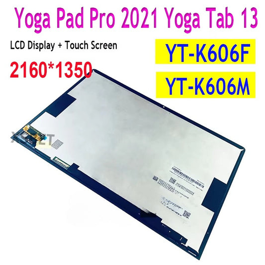 13" Tablet LCD  For Lenovo Yoga Pad Pro 2021 Yoga Tab 13 YT-K606F YT-K606M YT-K606 LCD Display Touch Screen Digitizer Assembly Lenovo tablet repair parts