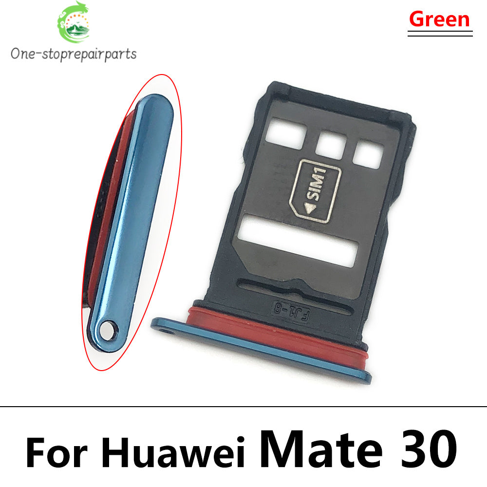 For Huawei Mate 20 Lite 30 Pro X 20X Micro Nano SIM Card Holder Tray Slot Holder Adapter Socket Huawei phone repair parts