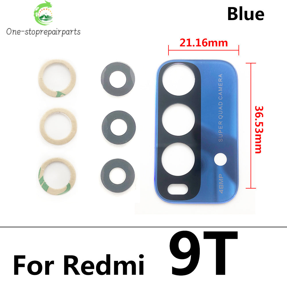 New Camera Glass Lens Back Rear Camera Glass Lens For Xiaomi Redmi 9T Redmi9T With Glue Repair Parts  Xiaomi  Xiao mi phone repair parts