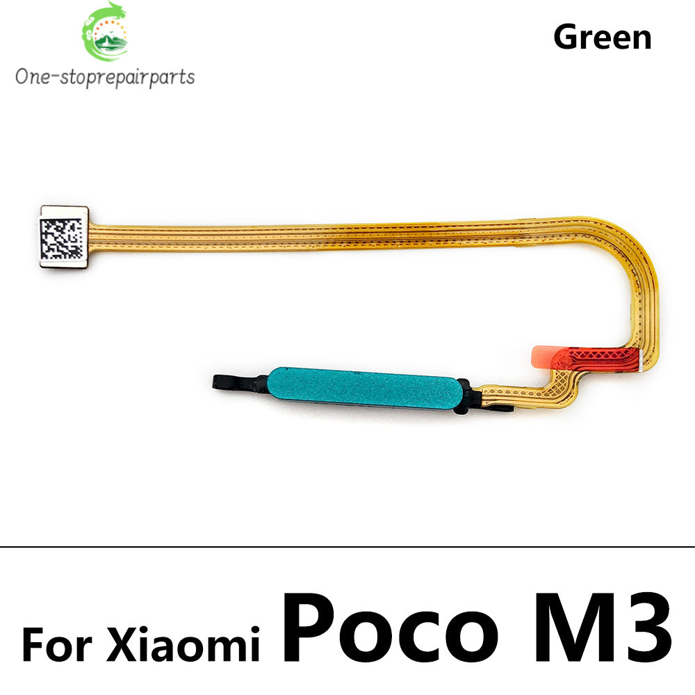 New Fingerprint Scanner For Xiaomi Poco M3 F3 X3 GT Pro Home Button Fingerprint Menu Return Key Sensor Flex Cable For Redmi 9T  Xiaomi  Xiao mi phone repair parts