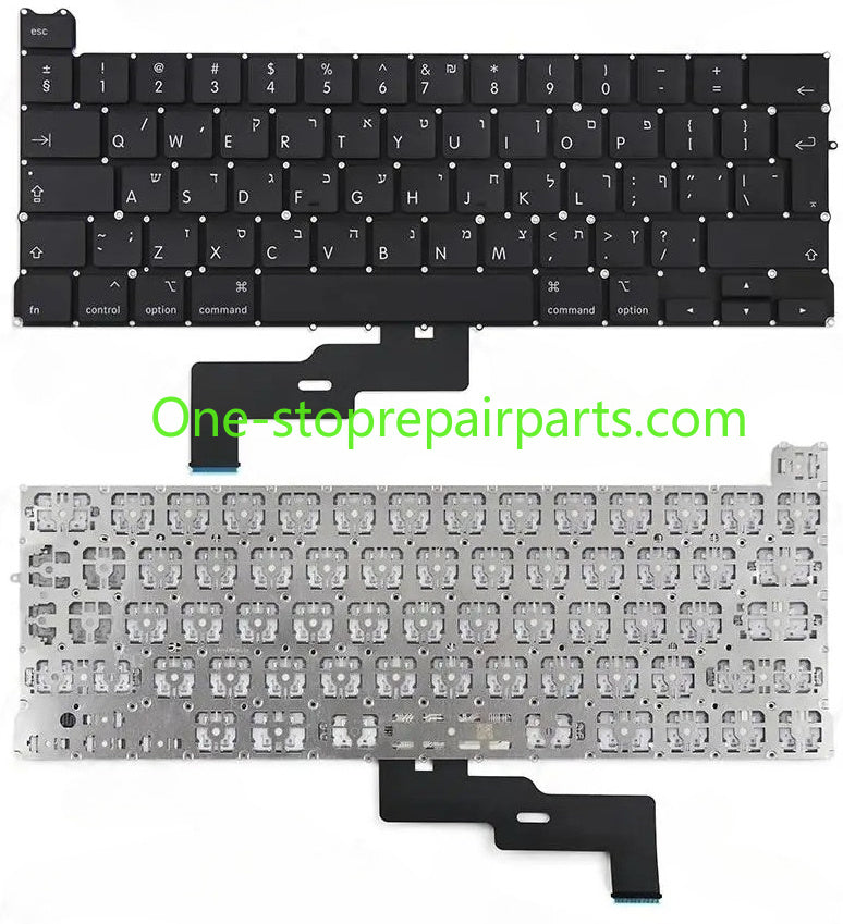 5Pcs New Keyboard Hebrew Israel Israeli A2141 A2289 A2251 A2338 A2179 A2337 A2681 A2941 A2442 A2485 for MacBook Retina Air Pro Macbook repair parts