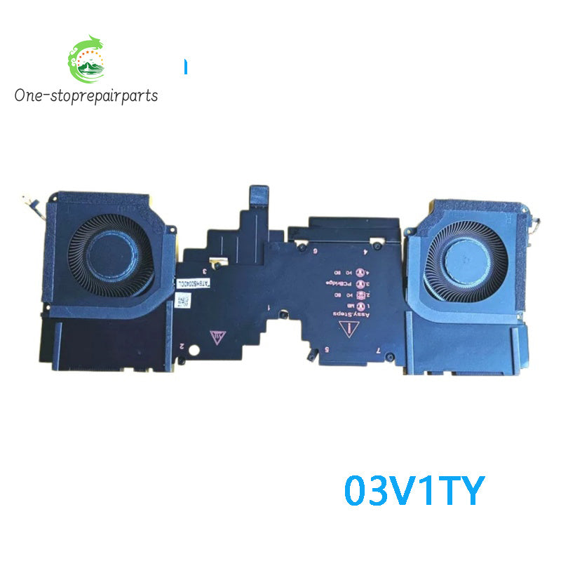 NEW ORIGINAL Laptop CPU GPU Cooling Fan With Heatsink For Dell Pro Max 16 Premium MA16250 03V1TY Dell laptop repair parts