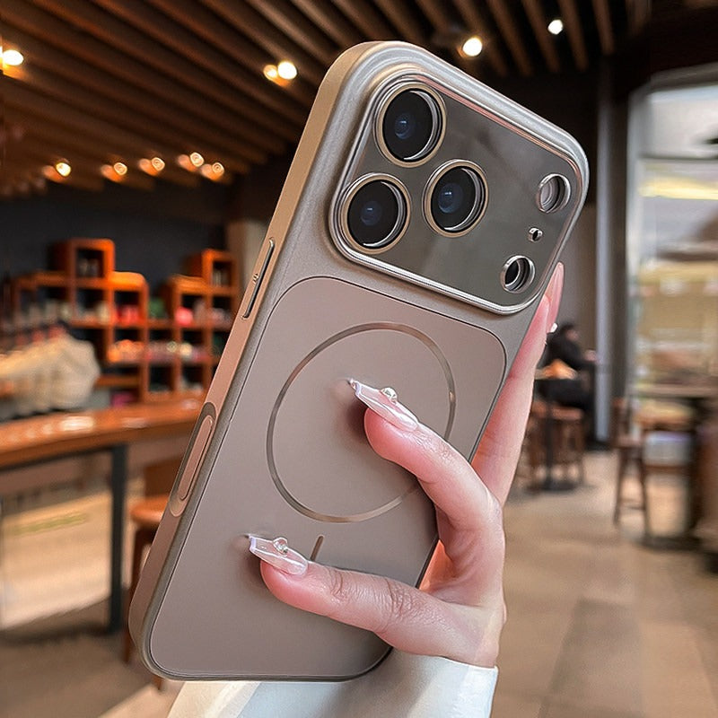 Streamer magnetic suction For iPhone 18promax mobile phone case New iPhone17 new color matte texture Strong magnetic adsorption 16pro with lens film All-inclusive 15 men's and women's cases Phone Accessories