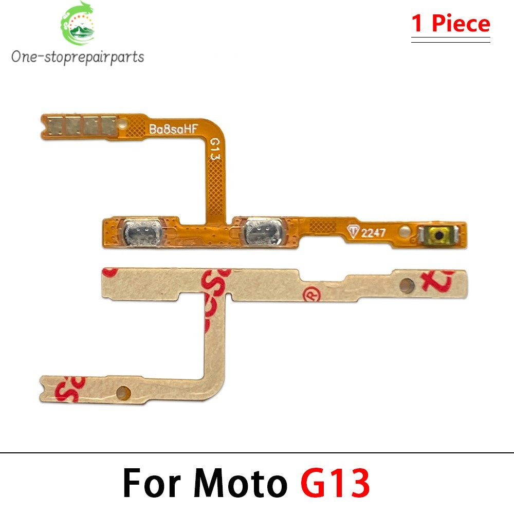 New Power On Off Volume Key Button Flex Cable For Motorola Moto G22 G32 G52 G62 G72 G82 G13 G23 G53 G73 G04 G14 G34 G54 G84 G42 Motorola phone repair parts