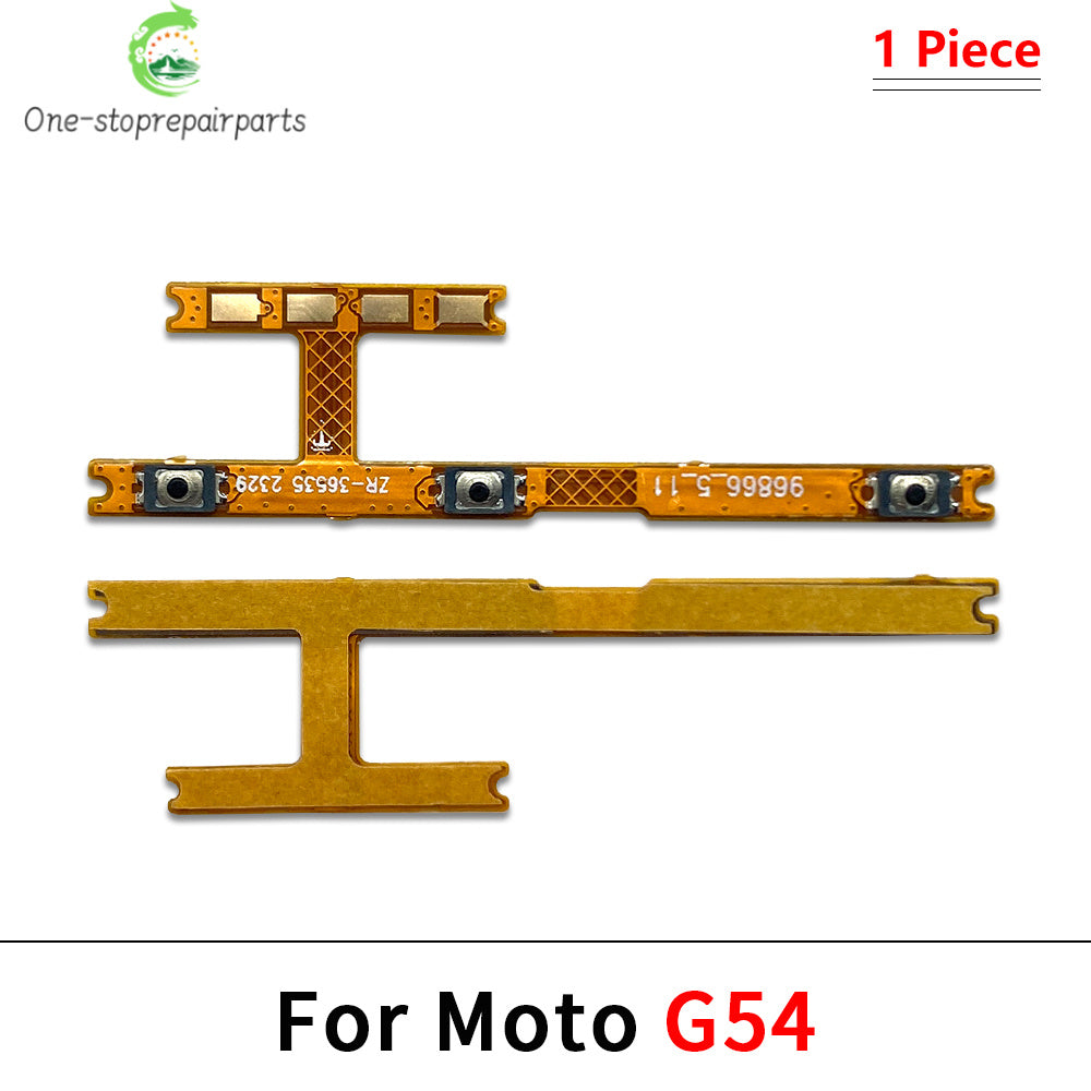 50Pcs, Power On Off Button Volume Key Button Flex Cable For Moto G22 G32 G52 G72 G82 G13 G23 G53 G73 G04 G14 G34 G54 G84 Motorola phone repair parts