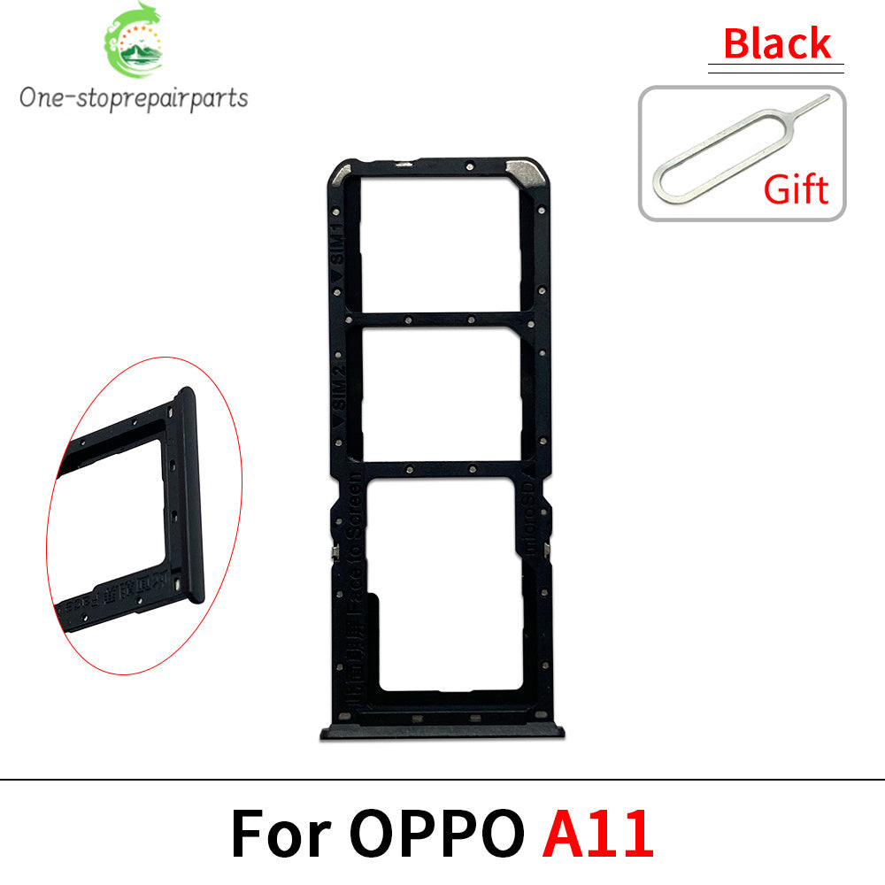 New For OPPO A11 A12 A15 A16 A16s Micro Nano SIM Card Holder Tray Slot Holder Adapter Socket OPPO phone repair parts