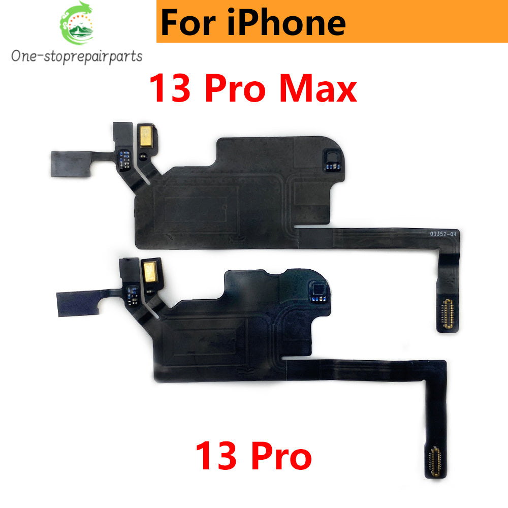 10Pcs, Earpiece Proximity Light Sensor Face Recognition Function Ribbon Flex Cable For IPhone 13 14 15 16 17 Pro Max Plus Mini iPhone phone repair parts