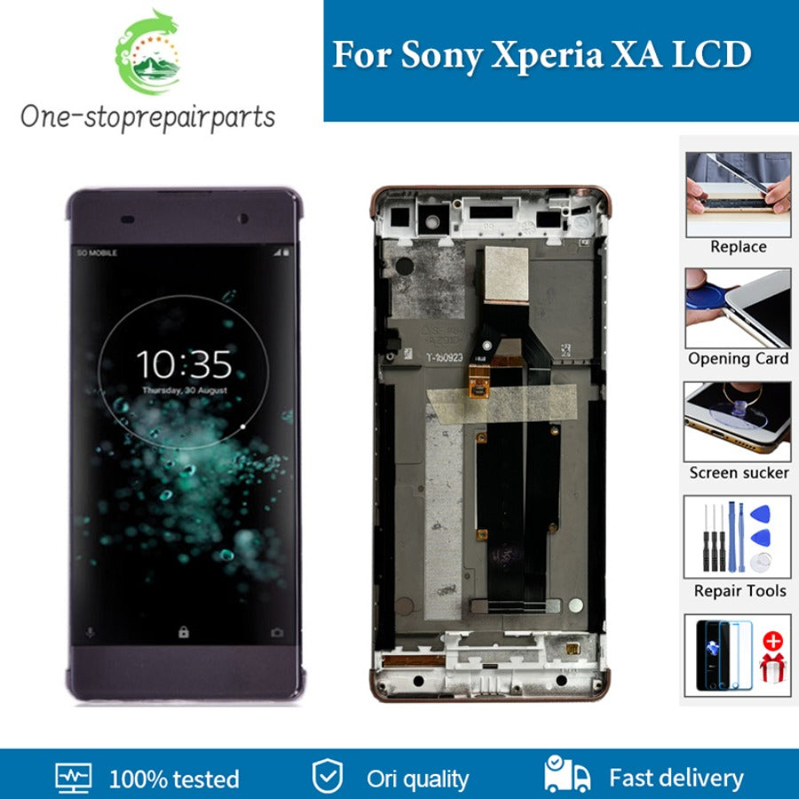 5.0'' Original lcd For Sony Xperia XA F3111 F3113 F3115 LCD Screen Display Touch Panel Digitizer Assembly Replacement Free Tools Sony phone repair parts