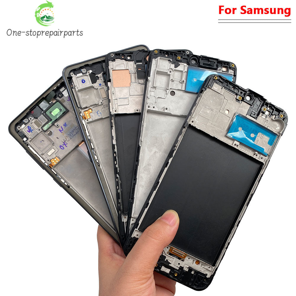 5Pcs, New LCD Display With frame Touch Digitizer Assembly For Samsung A31 A51 A20 A30 A30s Screen Replacement Samsung phone repair parts