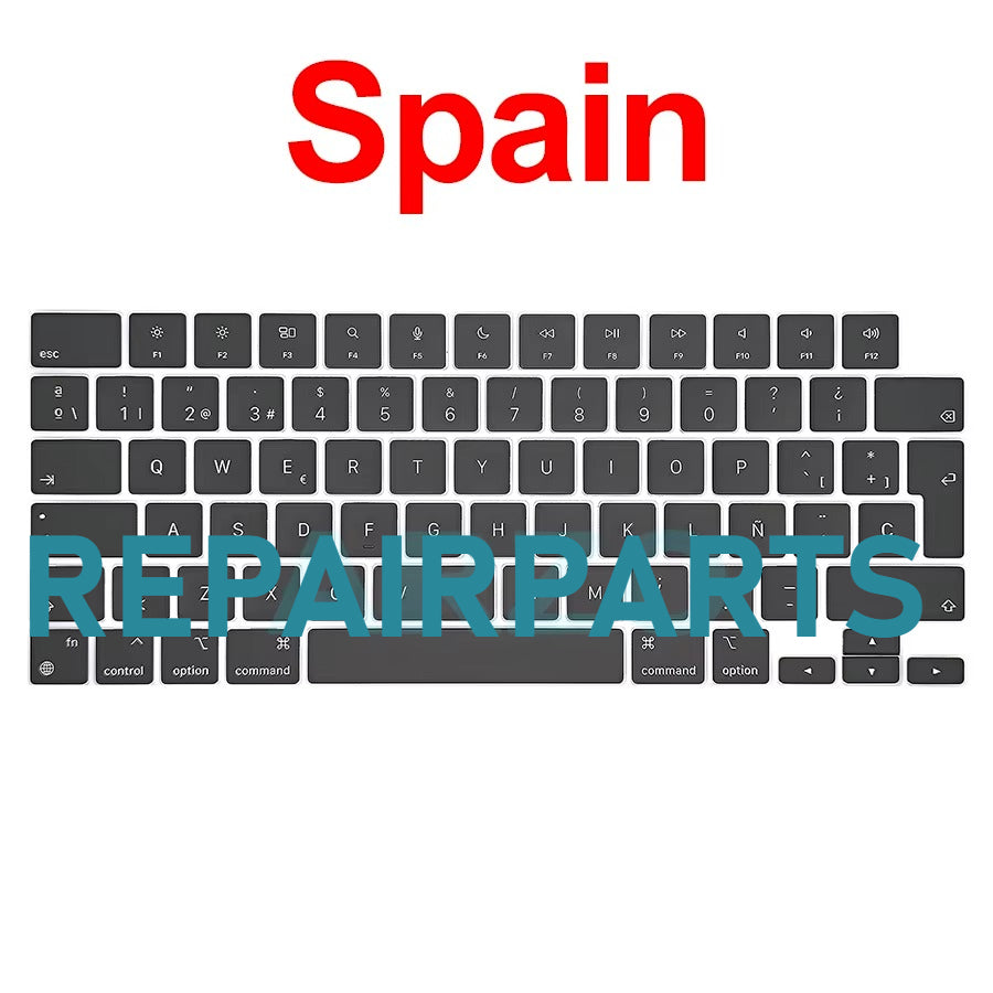 A2442 A2485 A2779 A2780 A2918 A2991 A2992 A3112 A3401 A3185 A3403 A3186 Keycaps Keys Key Cap For Macbook Pro 14" 16" 2021-2023 Macbook repair parts