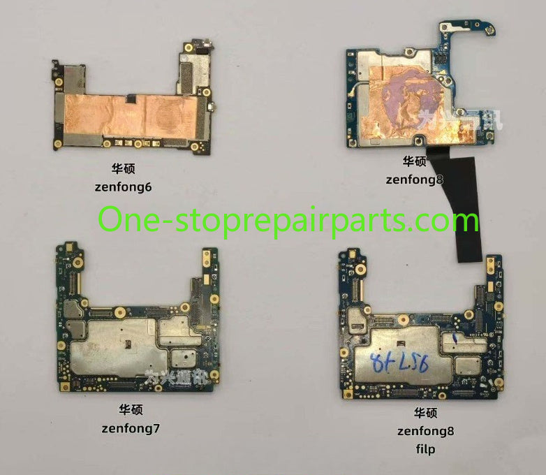 Full tested Motherboard for asus zenfong 6 zenfong 7 pro zenfong 8 filp zs670 zs590ks main system board 6G 8G 128GB 256GB