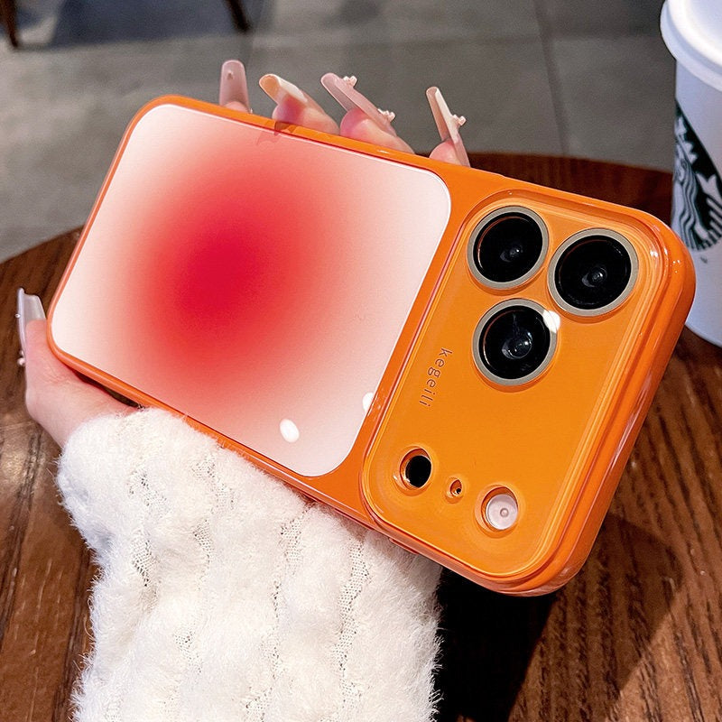 Gradually change the halo to become larger in seconds for iPhone 17promax mobile phone case The new iPhone16 seconds becomes 17pro large window Dopamine with lens film Women's protective case Phone accessories