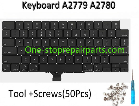 2023 Laptop A2779 A2780 Keyboard for Macbook Pro M2 Pro/Max Retina 14" 16" Keyboards and Screws Replacement EMC 8102 EMC 8103