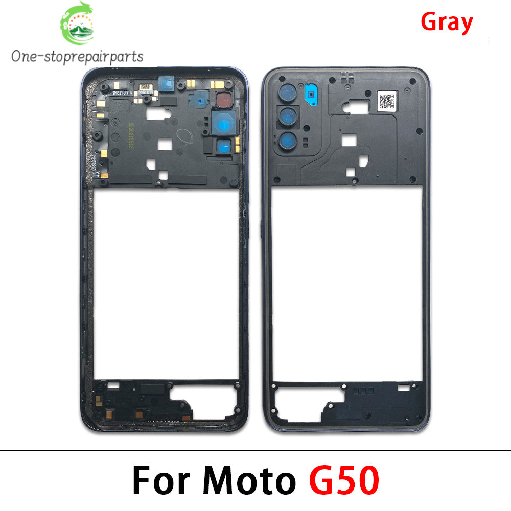 10Pcs/Lot, New For Motorola Moto G13 G23 G53 G31 G41 G71 G50 5G  Housing Middle Frame Bezel Middle Plate Cover Motorola phone repair parts