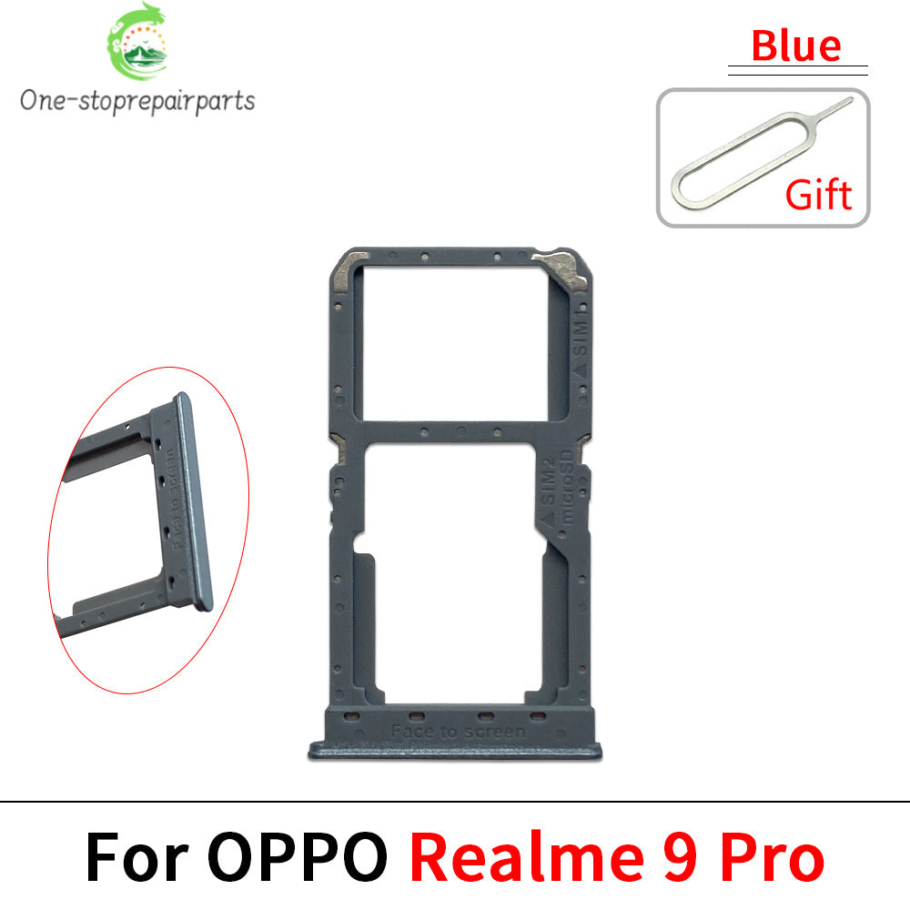 New For OPPO Realme 7 8 9 Pro 4G 5G SIM Card Tray Slot Holder Replacement Parts Realme phone repair parts