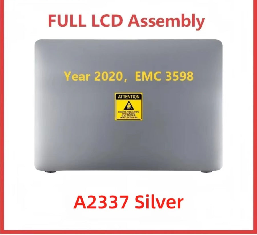 Brand New LCD Display Monitor Assembly For Macbook Air 13.3inch A2337 M1 Full LCD Display Screen 2020 Year Grey/Silver/Gold Macbook laptop repair parts