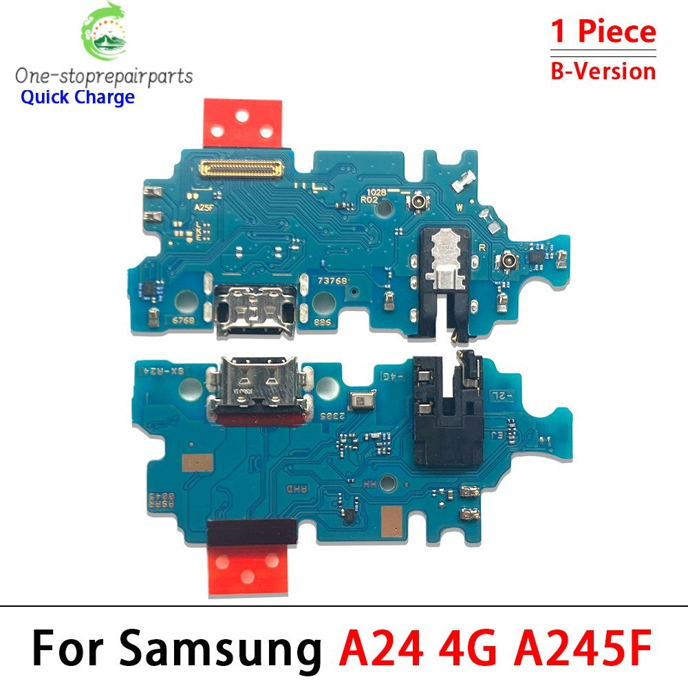 24Pcs, New For Samsung A13 A23 A33 A53 A14 A24 A34 A54 4G 5G USB Charge Port Jack Dock Connector Charging Board Flex Cable Samsung phone repair parts