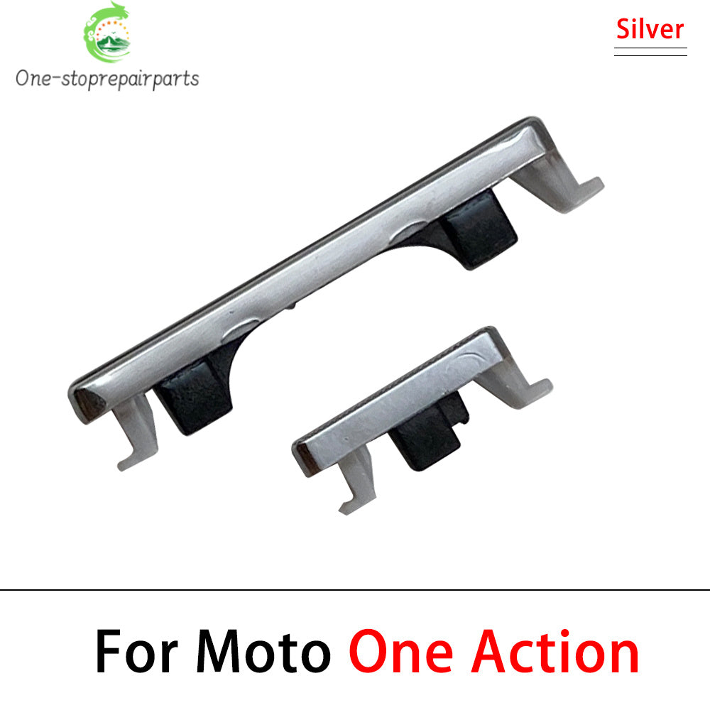 For Motorola Moto One Action Vision Hyper Macro Fusion Plus Power Button + Volume Side Button Key Replacement Parts Motorola phone repair parts