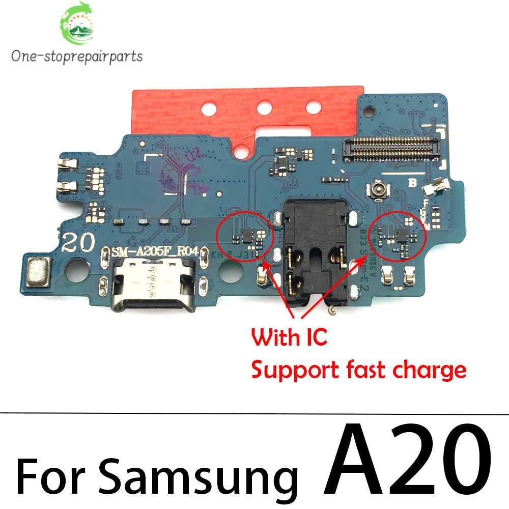 10Pcs USB Charging Dock Connector Board Flex Cable For Samsung A80 A70 A50 A40 A30 A20 A10 A11 A01 A21s A31 A51 A71 A30s A50s Samsung phone repair parts