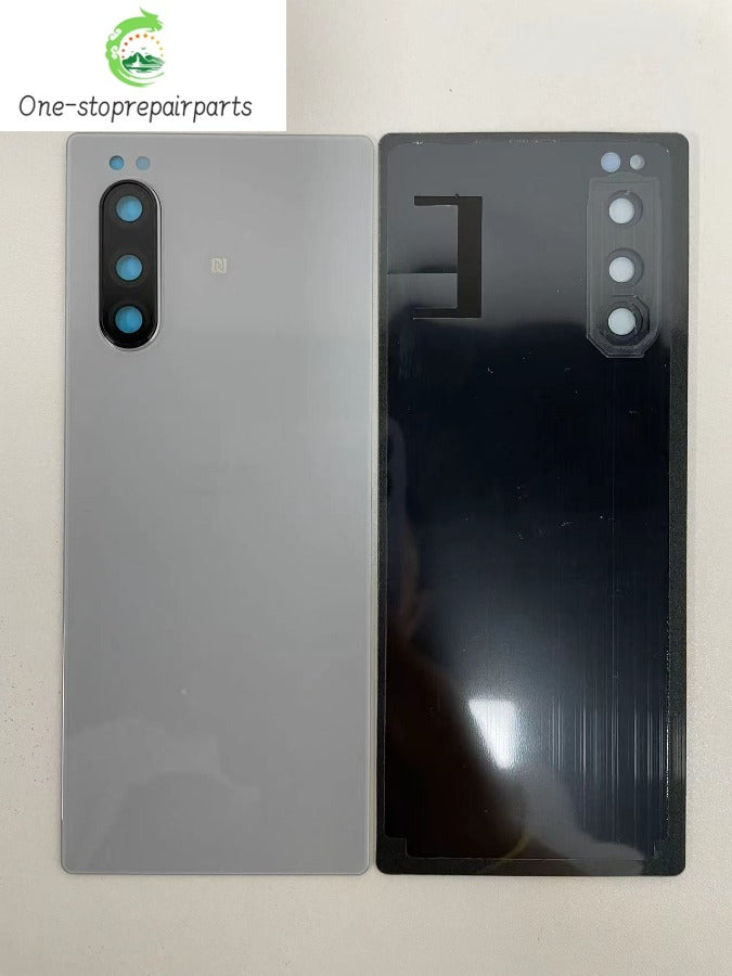 Original Glass Back For Sony Xperia 5 J8210 J8270 J9210 Battery Cover Rear Door Housing Case Replacement Housing Cover With Lens Sony phone repair parts