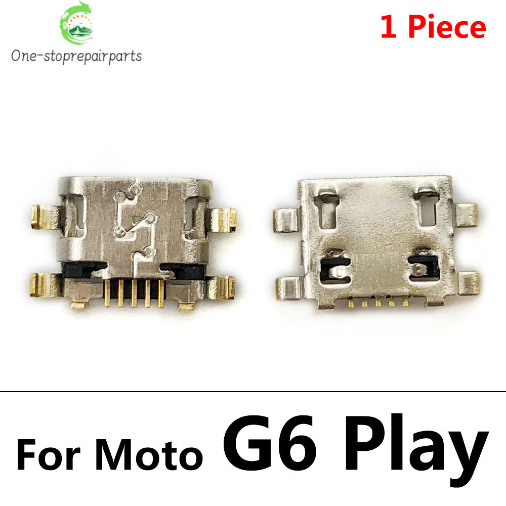 10Pcs USB Charging Port Connector Charge Jack Socket Plug Dock For Motorola Moto G9 G5 G5S G6 G7 Plus G8 Power Play Plus Lite Motorola phone repair parts