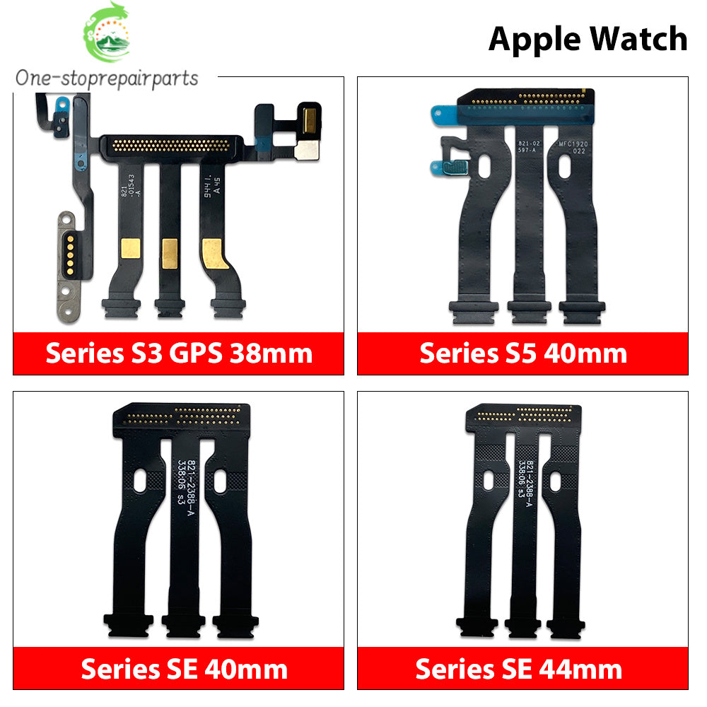 LCD Touch Display Screen Motherboard Connector Flex Cable For Apple Watch Series S3 GPS LTE S4 S5 S6 S7 S8 SE 38/42/40/41/44 MM  iWatch repair parts
