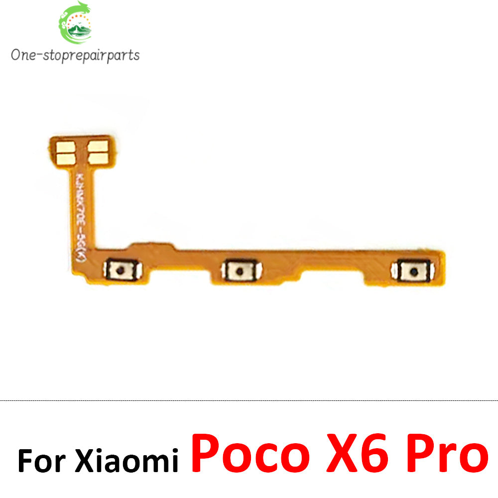 New For Xiaomi Poco F1 F2 F3 F4 F5 M3 M4 X3 X4 X5 X6 Pro 4G 5G GT Power Switch On / Off Button Volume Key Button Flex Cable  Xiaomi  Xiao mi phone repair parts