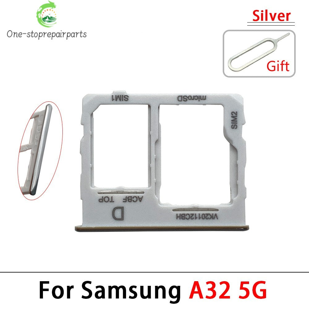 New Sim Card Tray Reader Socket Slot Holder For Samsung A32 A52 A72 4G 5G Replacement Part Samsung phone repair parts