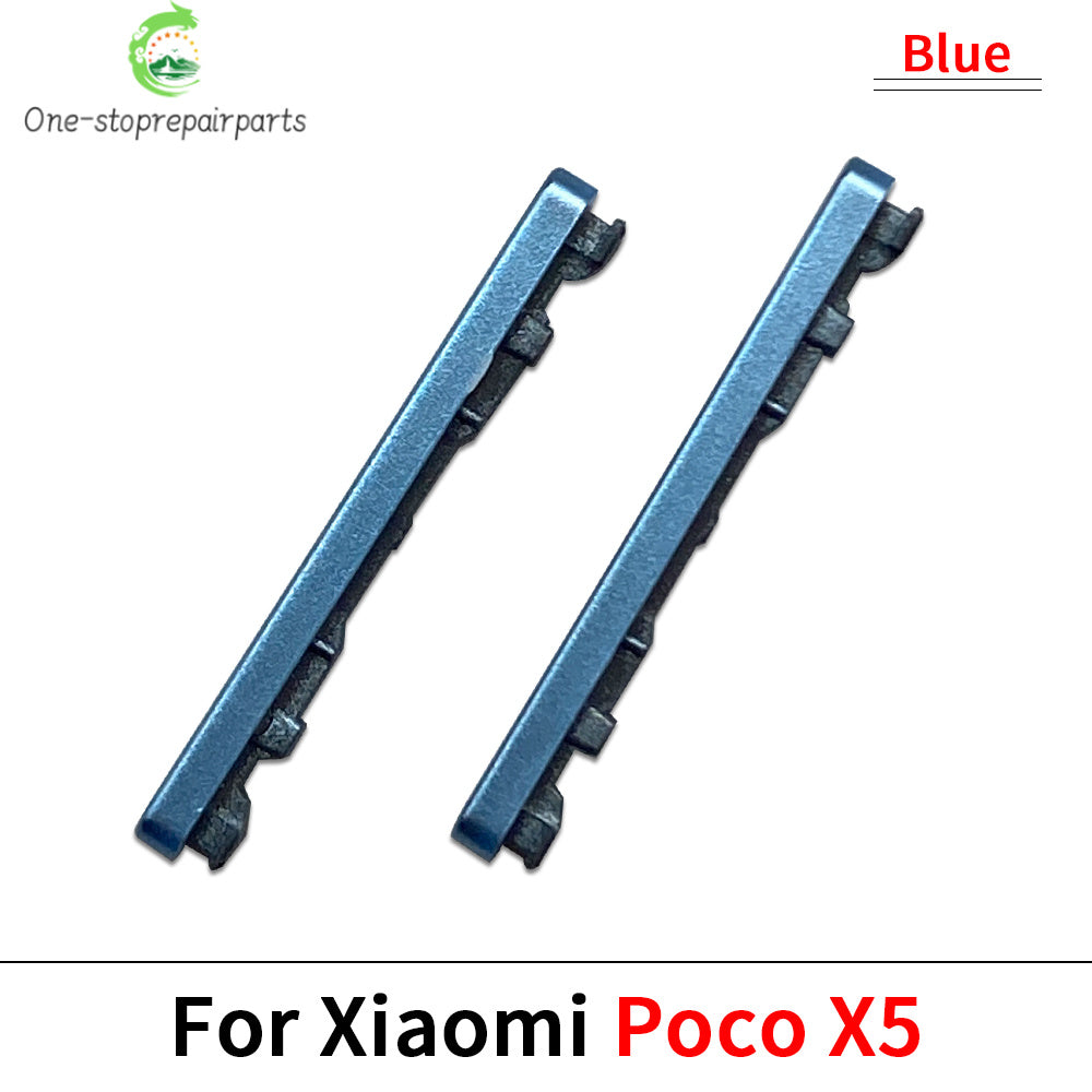 Side Key Power and Volume Button For Xiaomi Poco X4 X5 X6 Pro 5G Replacement Parts Xiaomi  Xiao mi phone repair parts