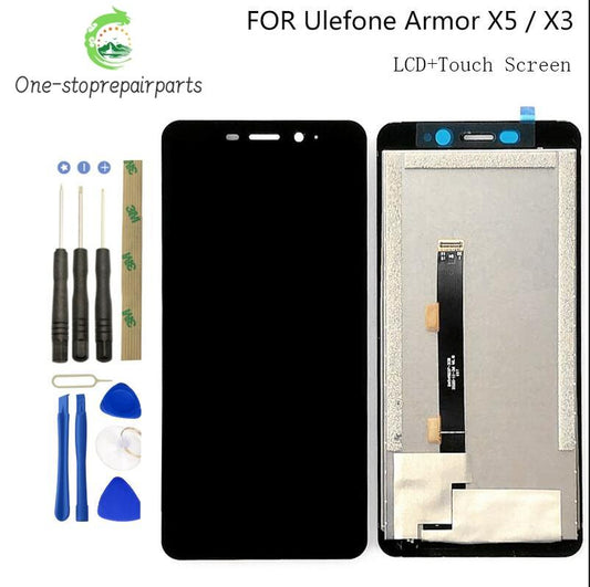 5.5" For Original Ulefone Armor X5 / X3 X9 X10 X11 LCD Display Touch Screen Digitizer Assembly Replacement Armor X5 PRO Display Other Brand Phone repair parts