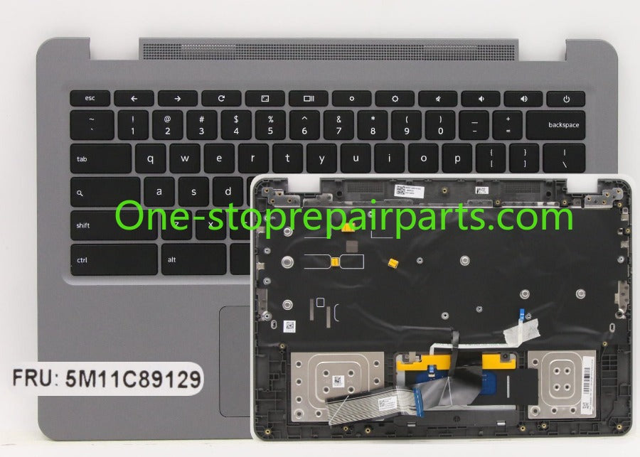 Cover case for  Lenovo 14E Chromebook Gen 2 5M11C89153 5M11C89152 5M11C89129 back housing hinge cover  Upper topcase  Palmrest Keyboard touchpad assembly