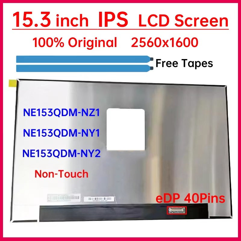 15.3" Laptop LCD Screen NE153QDM NZ1 NE153QDM-NZ1 NE153QDM-NY1 NE153QDM-NY2 Display Matrix Panel Replacement 2560x1600 40 Pins Laptop screen replacement