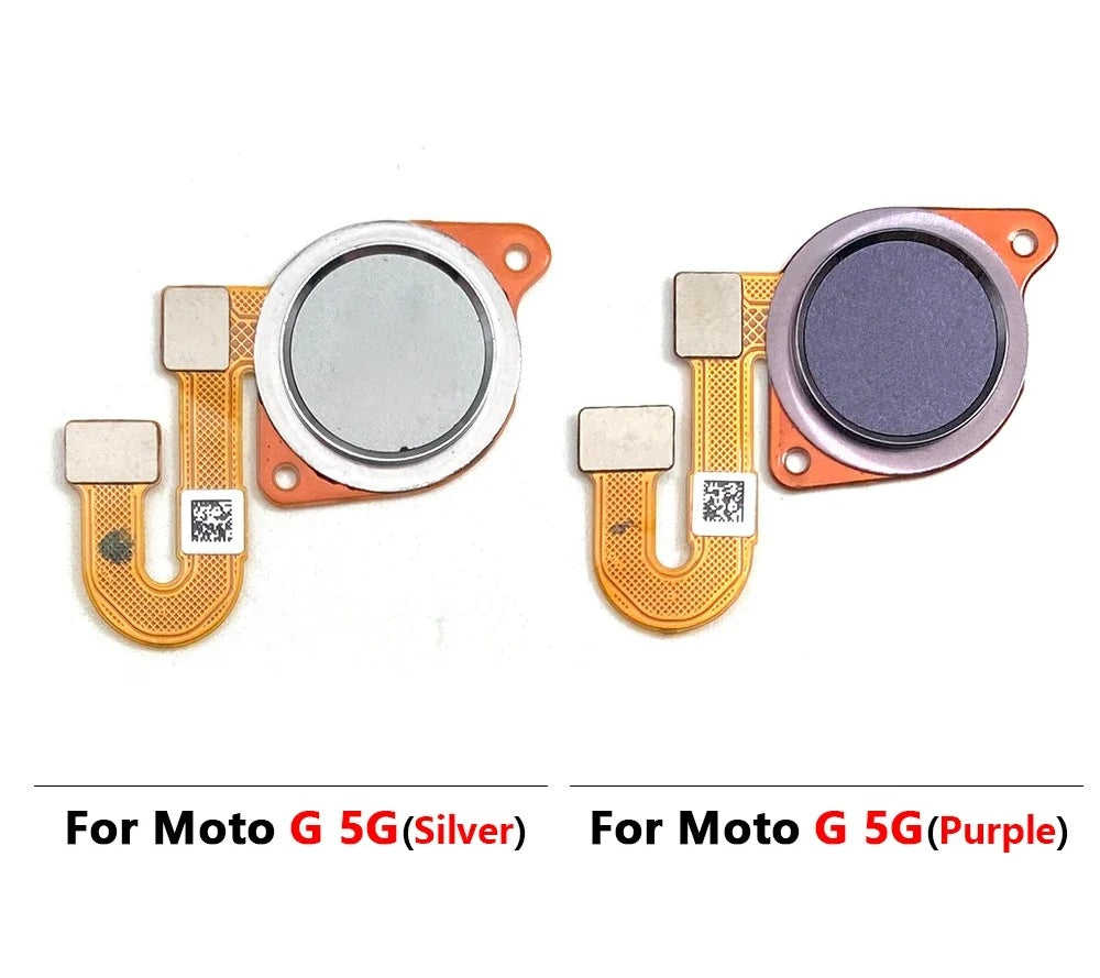 10Pcs, New For Motorola Moto G 5G Plus G Power 2021 Home Button FingerPrint Touch ID Sensor Flex Cable Replacement Parts Motorola phone repair parts