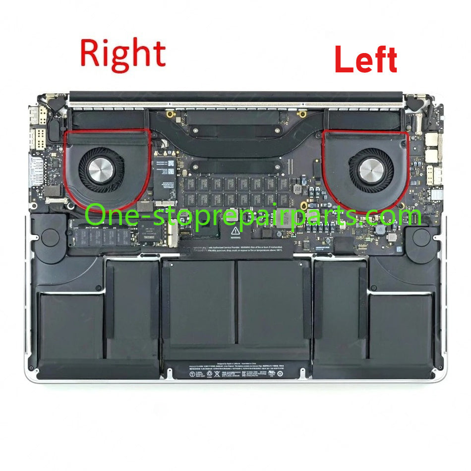 Mid 2012 Early 2013 for MacBook Pro Retina 15" A1398 Left Right Side CPU Fan Cooler Cooling Fan MC975/976/831 ME664/665 Macbook repair parts
