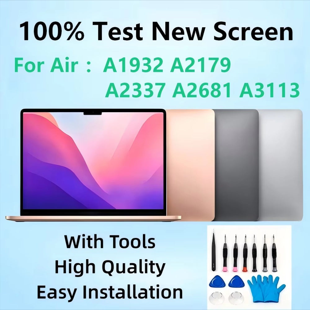 Brand New 13" LCD Monitor Assembly For MacBook Air A1932 A2179 A2337 A2681 A3113 Display Screen Macbook laptop repair parts