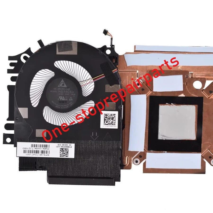 New Laptop CPU+GPU Cooling fan with Heatsink for HP ZBook Fury 15 G7 G8 Series M17047-001 ND75C53-19L06 ND75C52-19L05 DC5V 0.5A HP laptop repair parts