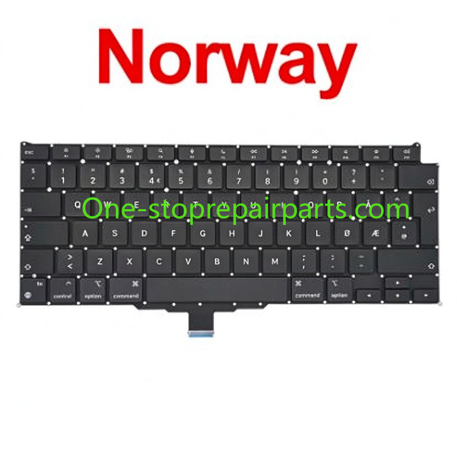 New Laptop A2337 Keyboard For Macbook Air 13" M1 A2337 Keyboard Replacement US UK FR SP IT DE RU AE Layout 2020 Year Macbook repair parts