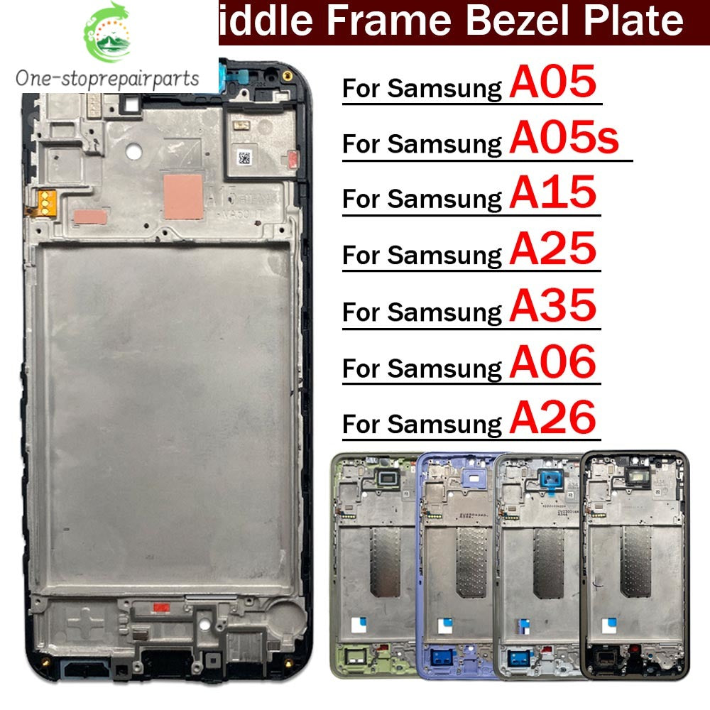 New Front Housing LCD Frame Screen Bezel Holder For Samsung A05 A05s A15 A25 A35 A06 A26 A34 4G 5G Samsung phone repair parts