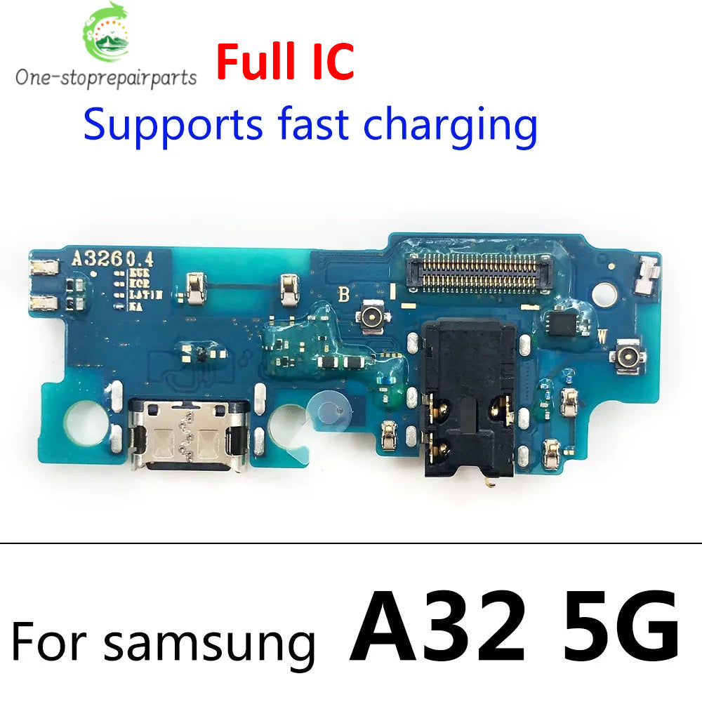 For Samsung A02 A12 A22 A32 A52 A72 A52s A03 A03s A04E 4G 5G USB Charging Port Dock Charger Connector Board Flex Cable Samsung phone repair parts