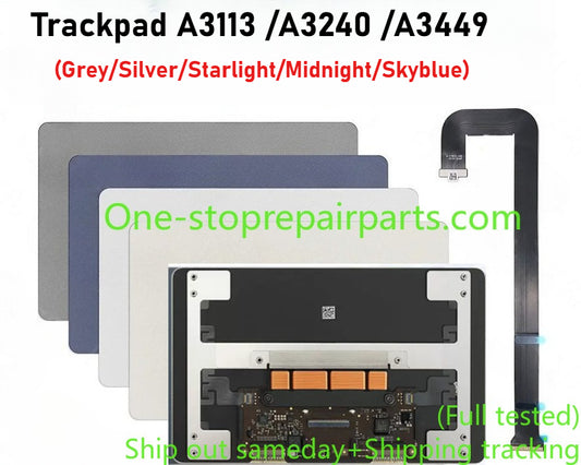 New A3113 A3240 A3449 Trackpad for MacBook Air 13" M3 M4 M5 Force Touch Touchpad Grey Silver Starlight Midnight Sky Blue Color Macbook repair parts