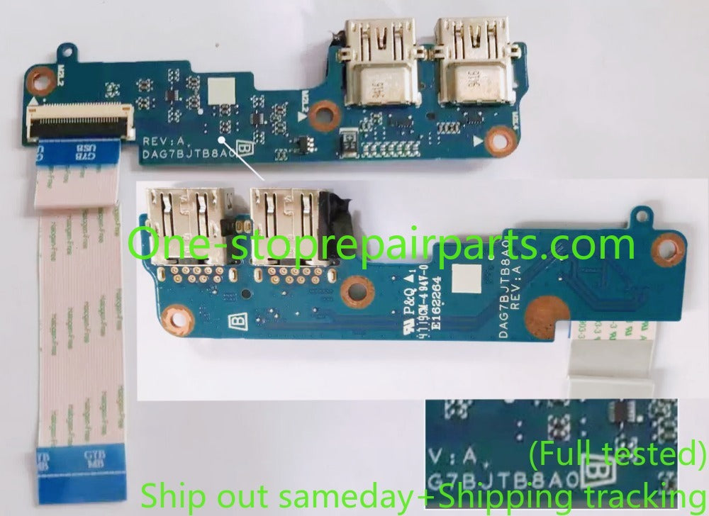 I/O USB Port Board for HP Pavilion15-CW 15-CS DAG7BDTB8B0 DAG7BJTB8A0 DA0G7BTB6D0 L23896-001 TPN-Q208 TPN-Q210 daughterboard