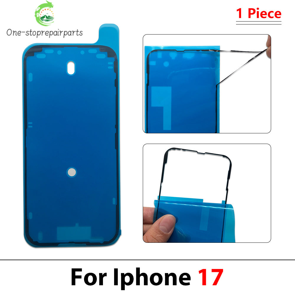 10Pcs Waterproof Sticker For iPhone 11 12 13 14 15 16 17 Pro Max Plus Adhesive LCD Screen Frame Seal Tape Repair Parts iPhone phone repair parts
