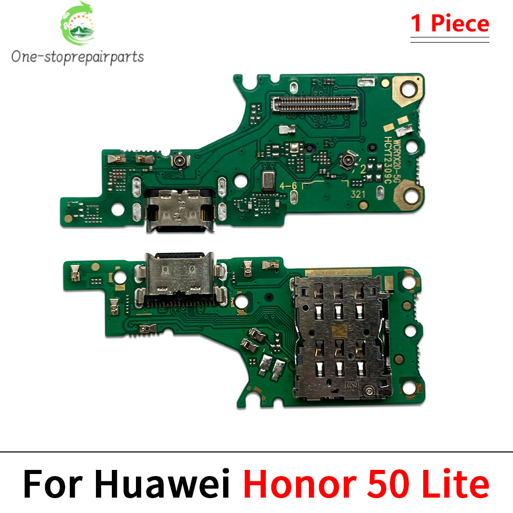 10Pcs. Dock Connector USB Charger Charging Port Flex Cable For Huawei Honor 50 60 Pro Se Lite Huawei phone repair parts