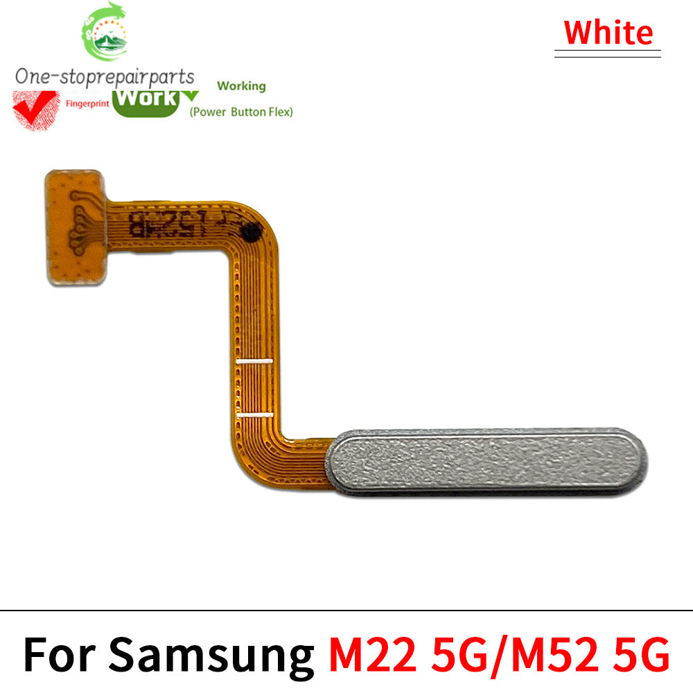 Home Button FingerPrint Touch ID Sensor Flex Cable For Samsung M22 M52 M62 M23 M14 M51 M31s 4G 5G Replacement Parts Samsung phone repair parts